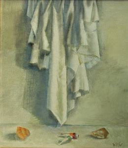 Draperija 1, ulje na platnu, 81 x 70 cm, 1999.